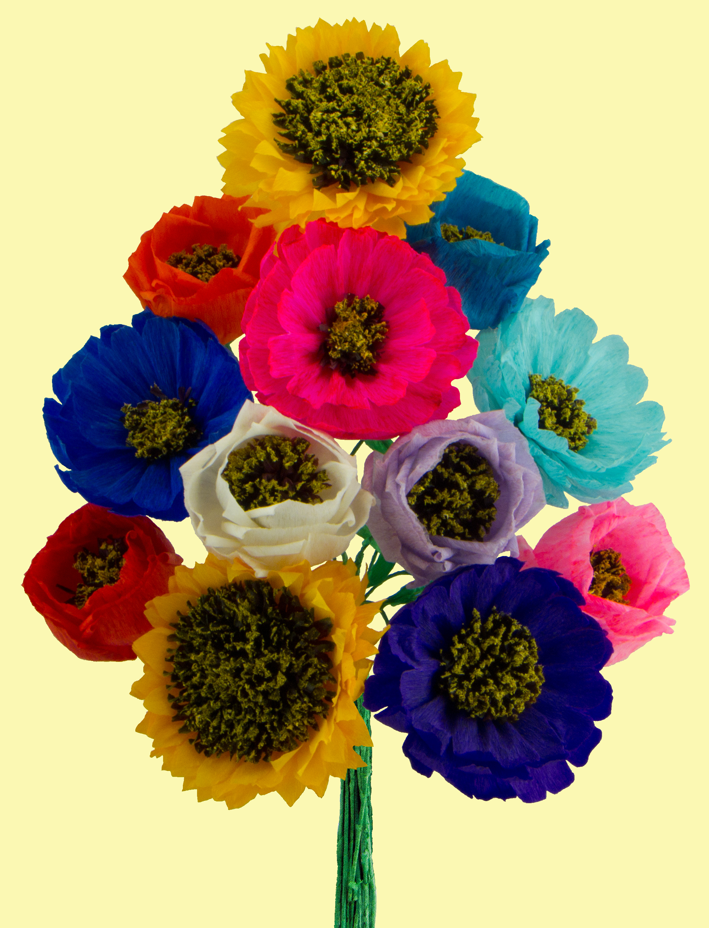 assorted paper flowers mexican paper flower
